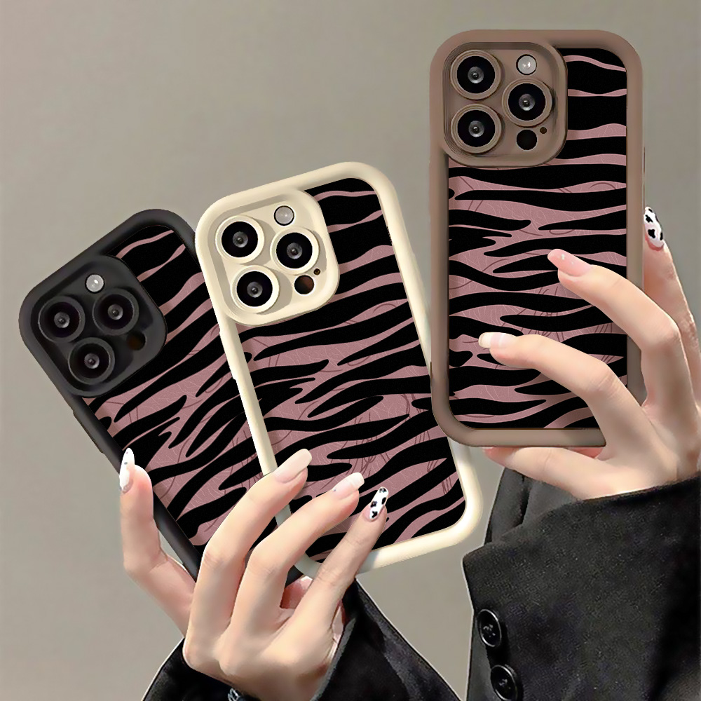 Shelly - Y2K Zebra Print Phone Case for