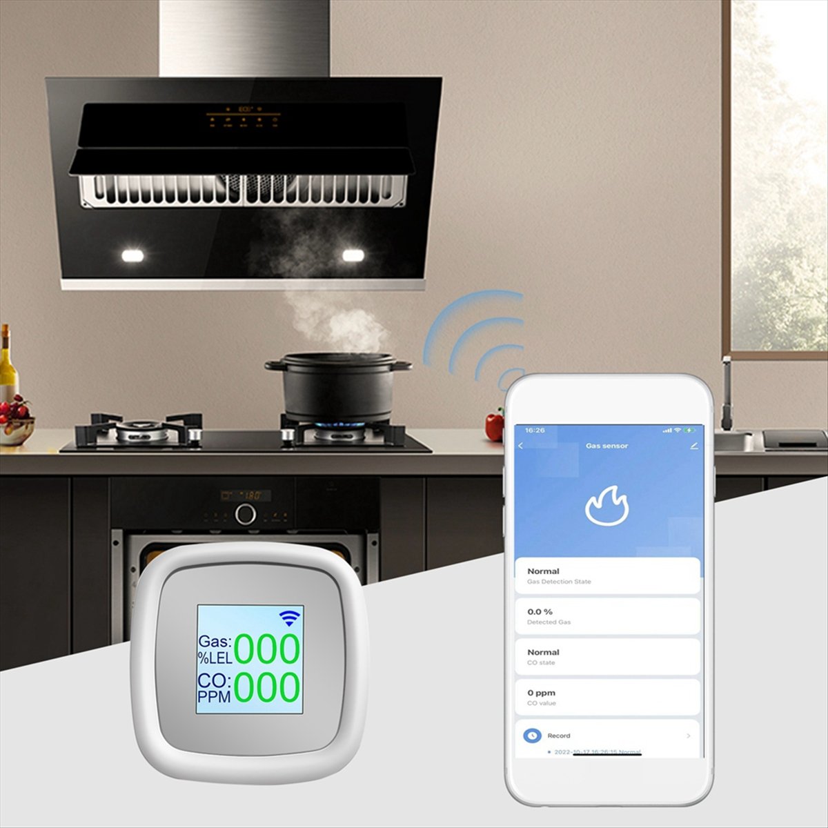 Tuya Smart - [Y39A]Tuya WIFI Combustible Gas Detector Gas