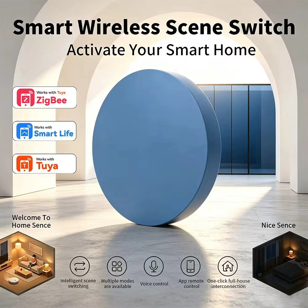 Smart Relay Tuya - HIMOJO Zigbee Smart Scene Push Button