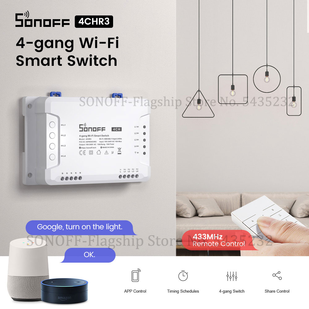 Itead SONOFF 4CH R3 Wifi Wirel - Sonoff review and price