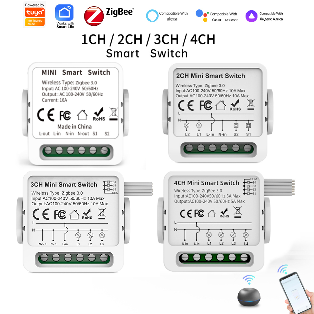Tuya Zigbee 3.0 Smart Switch 1 - Smart Relay Tuya review and price