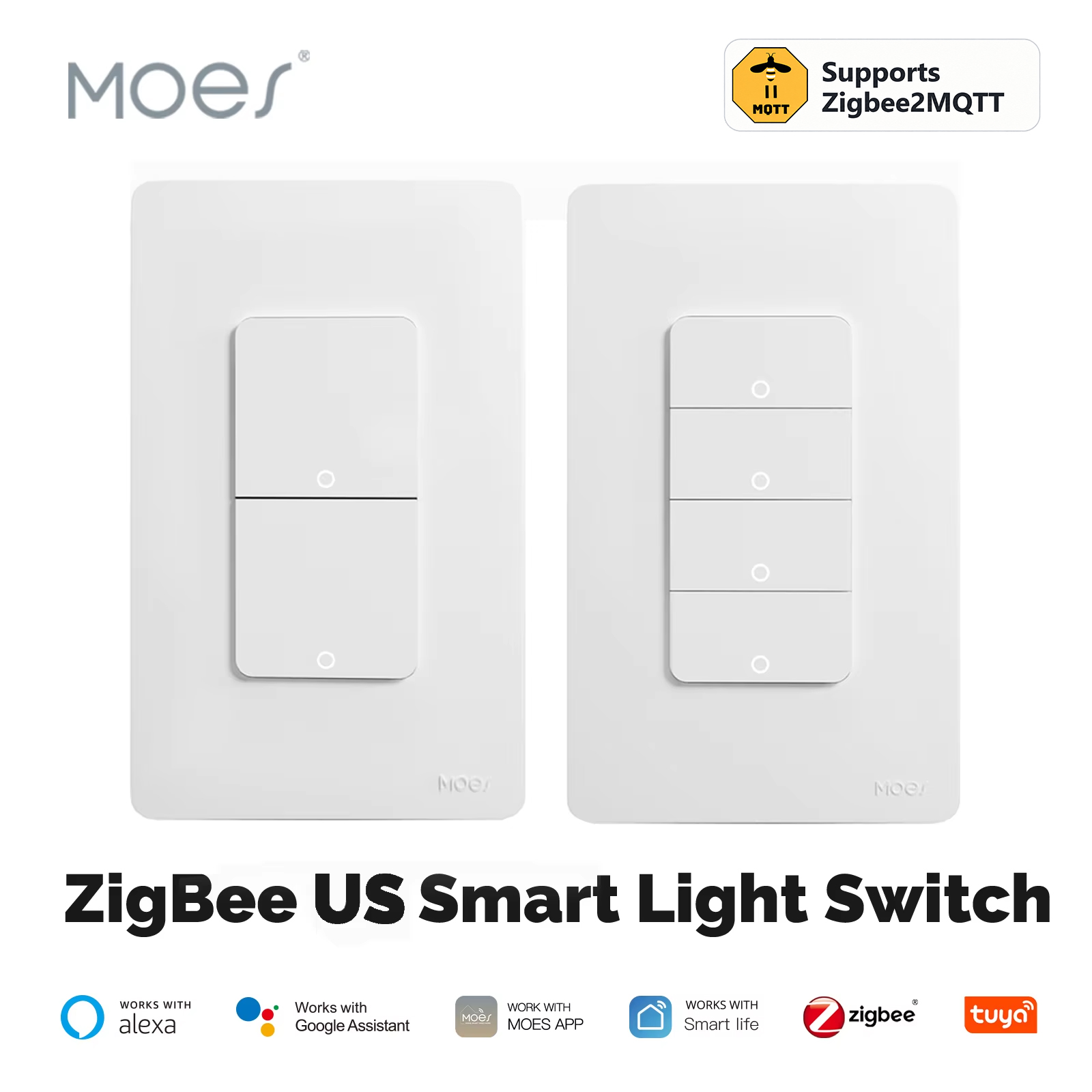 MOES Tuya ZigBee Smart Light S - Sonoff Basic review and price